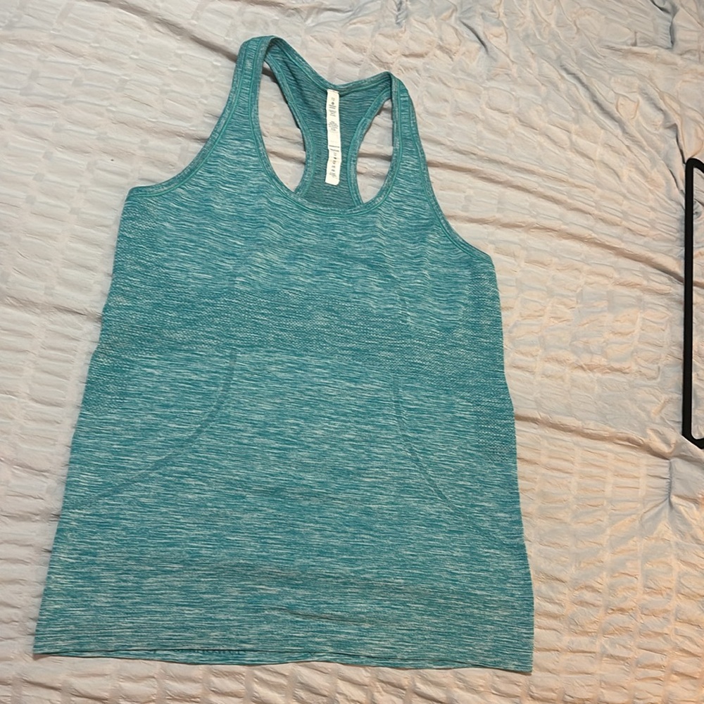 Lululemon Swiftly Tech Racerback Heathered Peacock Size 12 - Picture 5 of 9
